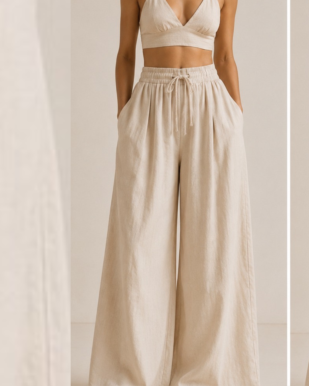 Pantalón de Lino - Wide Leg