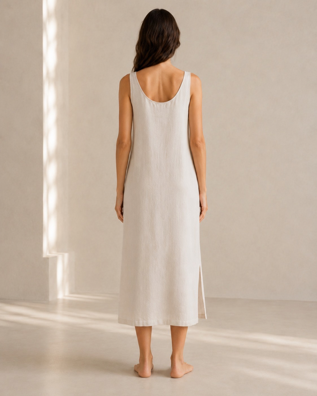Vestido de Lino Midi