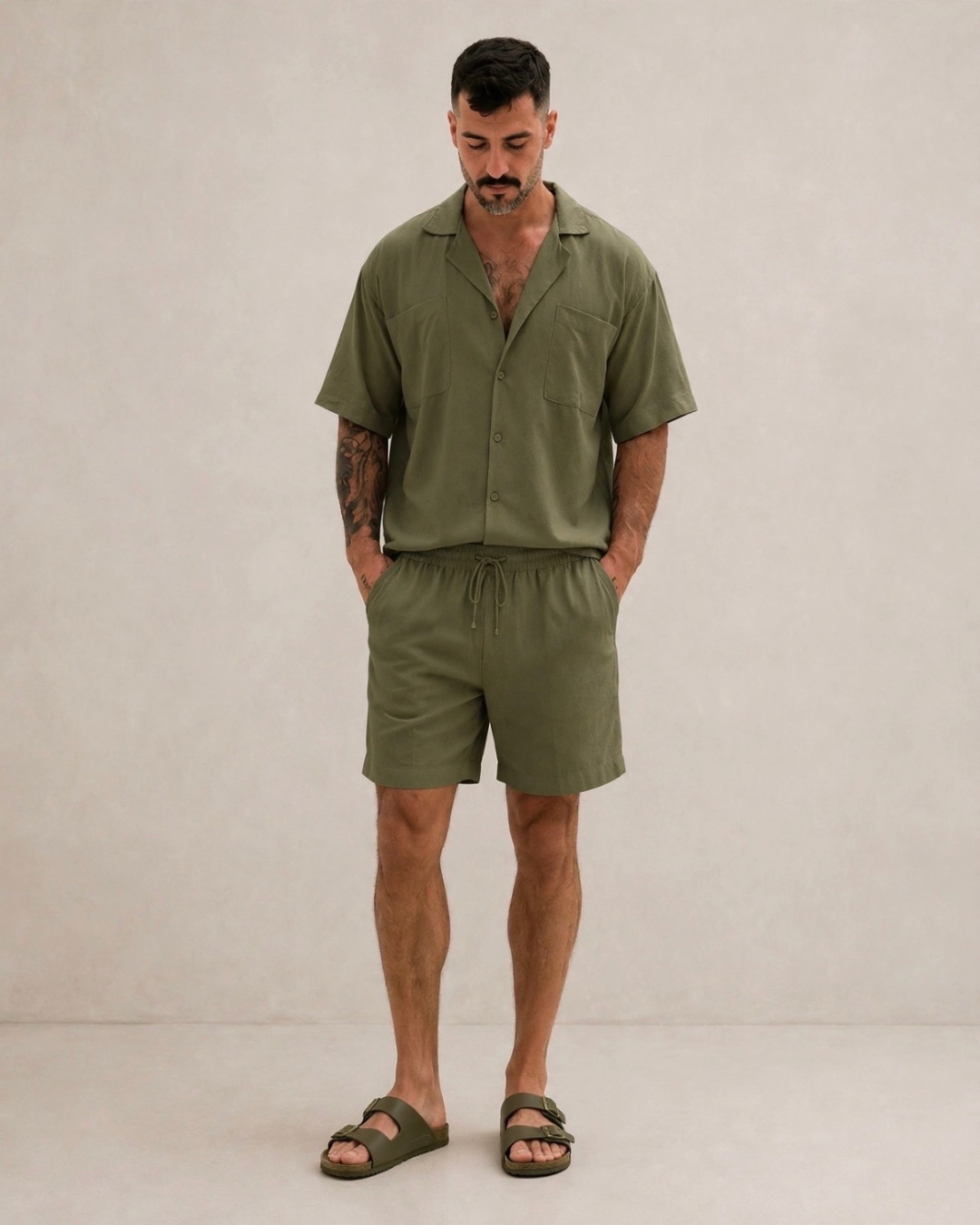Short Lino con Jareta