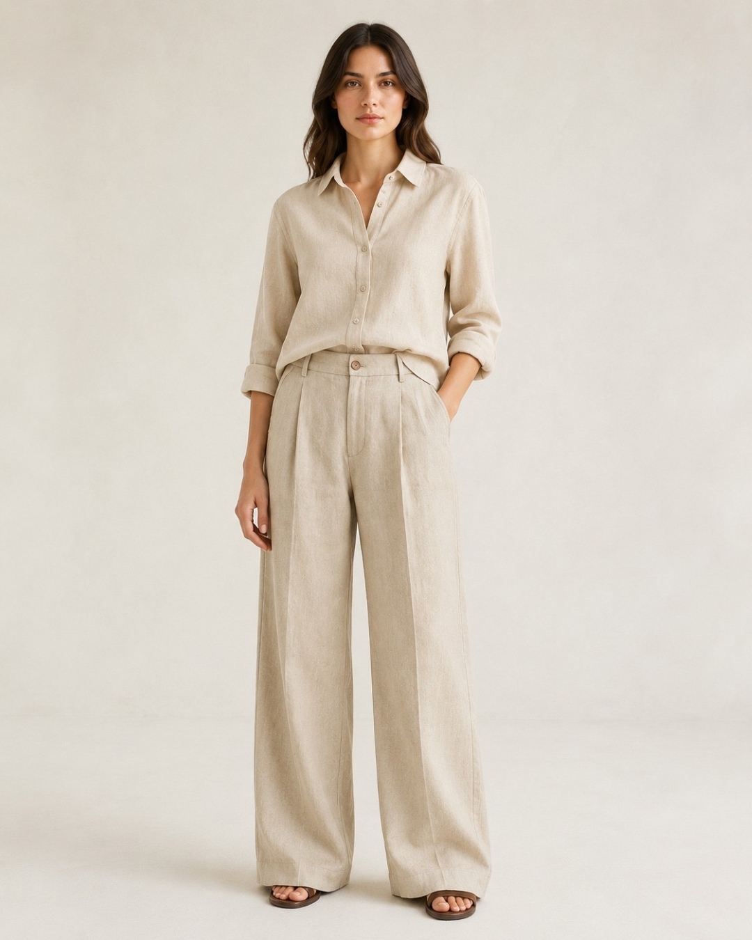 Pantalón Sastre Lino - Tiro Alto
