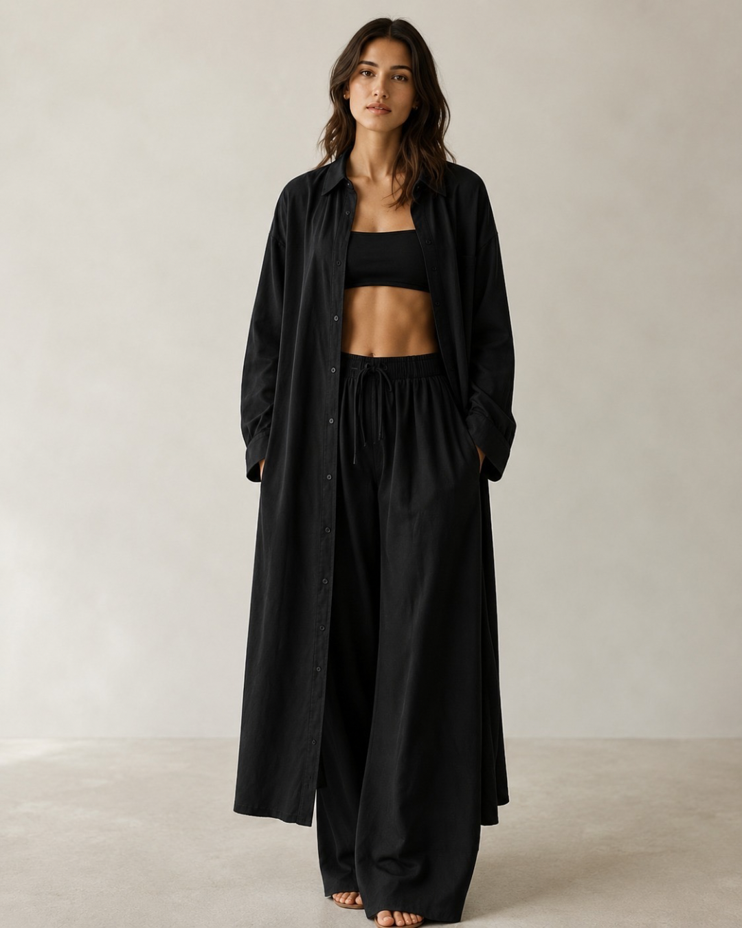 Pantalón de Lino - Wide Leg